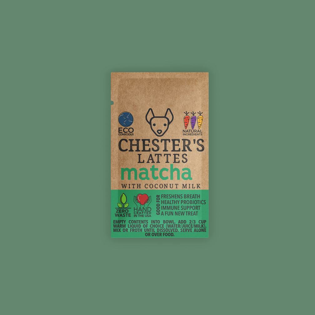 CHESTER'S MATCH LATTÉ DOG TREAT MIX GOOD FOR PROBIOTICS 3 PACK