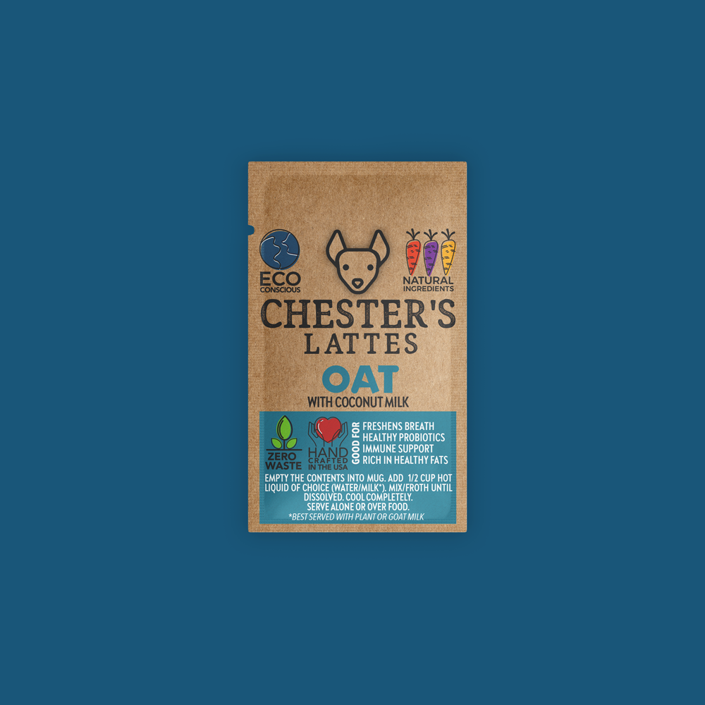 3 NEW CHESTER'S LATTÉ DOG TREAT FOR HEALTHY OMEGA FATS